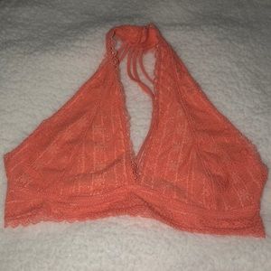 Peach lace brallete